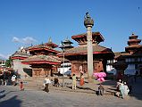 Kathmandu Durbar Square 06 01 Jagannath Temple and King Malla Column